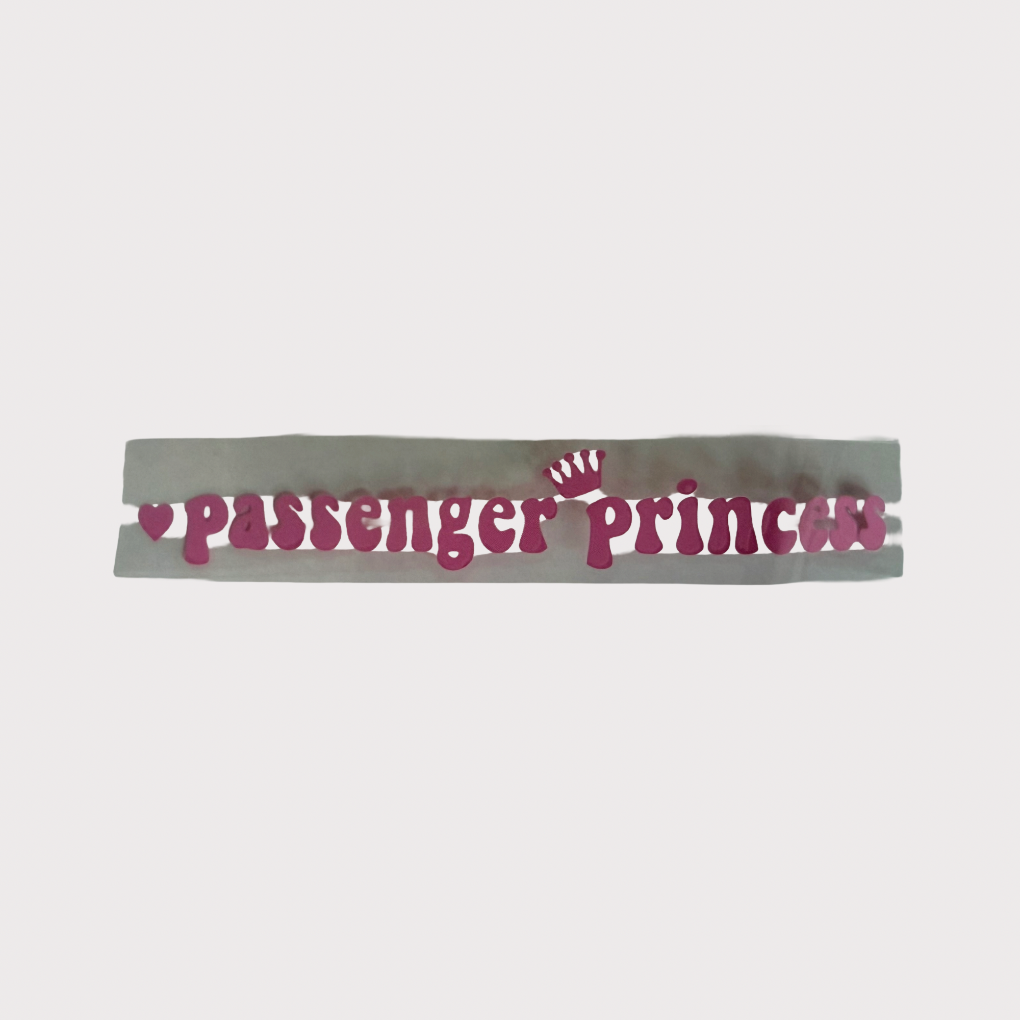 Sticker Voiture "Passenger Princess" – Waterproof