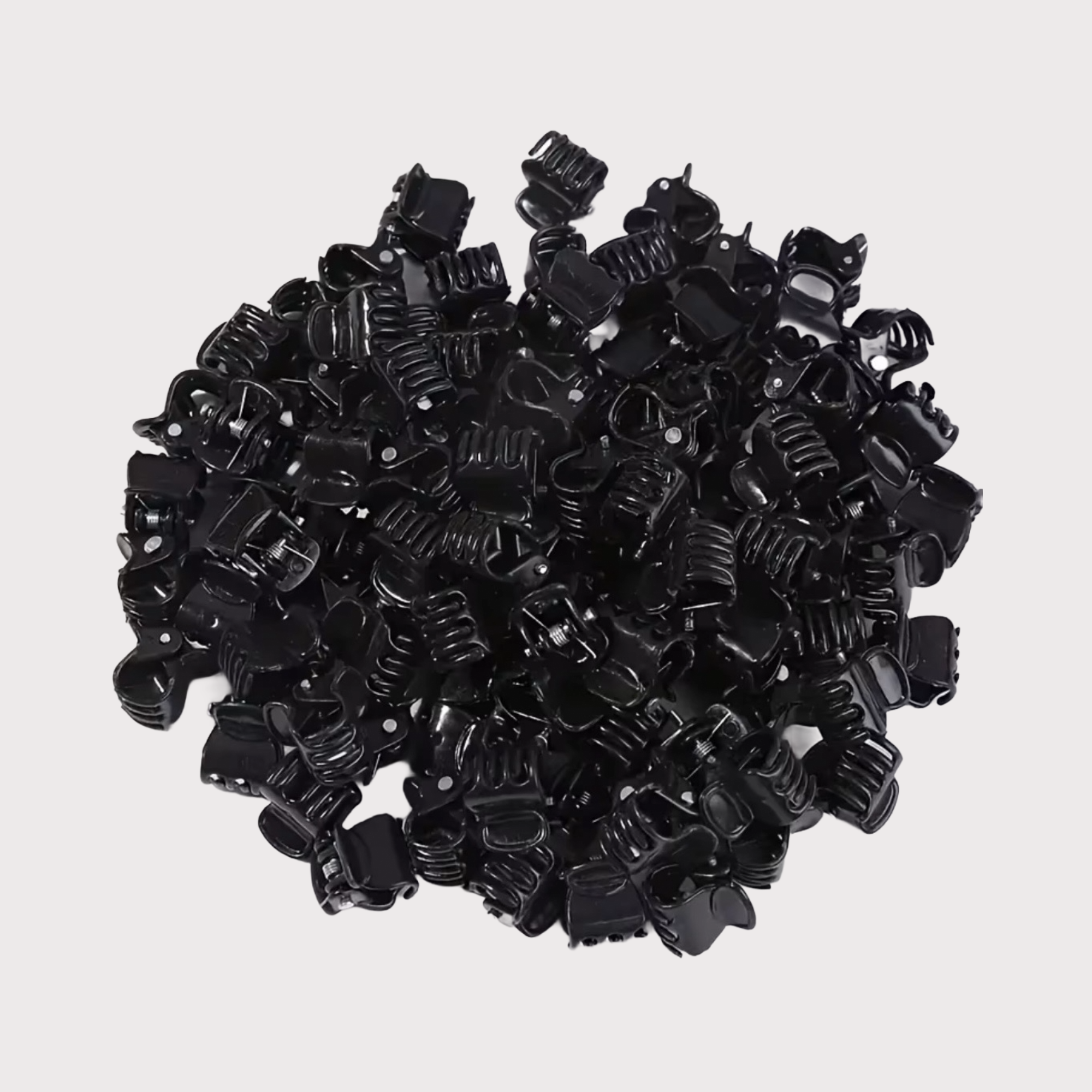 Minis Pinces à Cheveux en Plastique Noir Durables